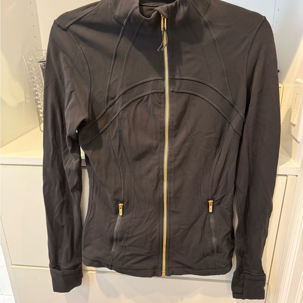 lululemon athletica Black Define Jacket with Gold Zipper